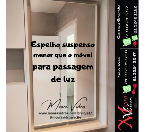 Espelho para passagem de luz